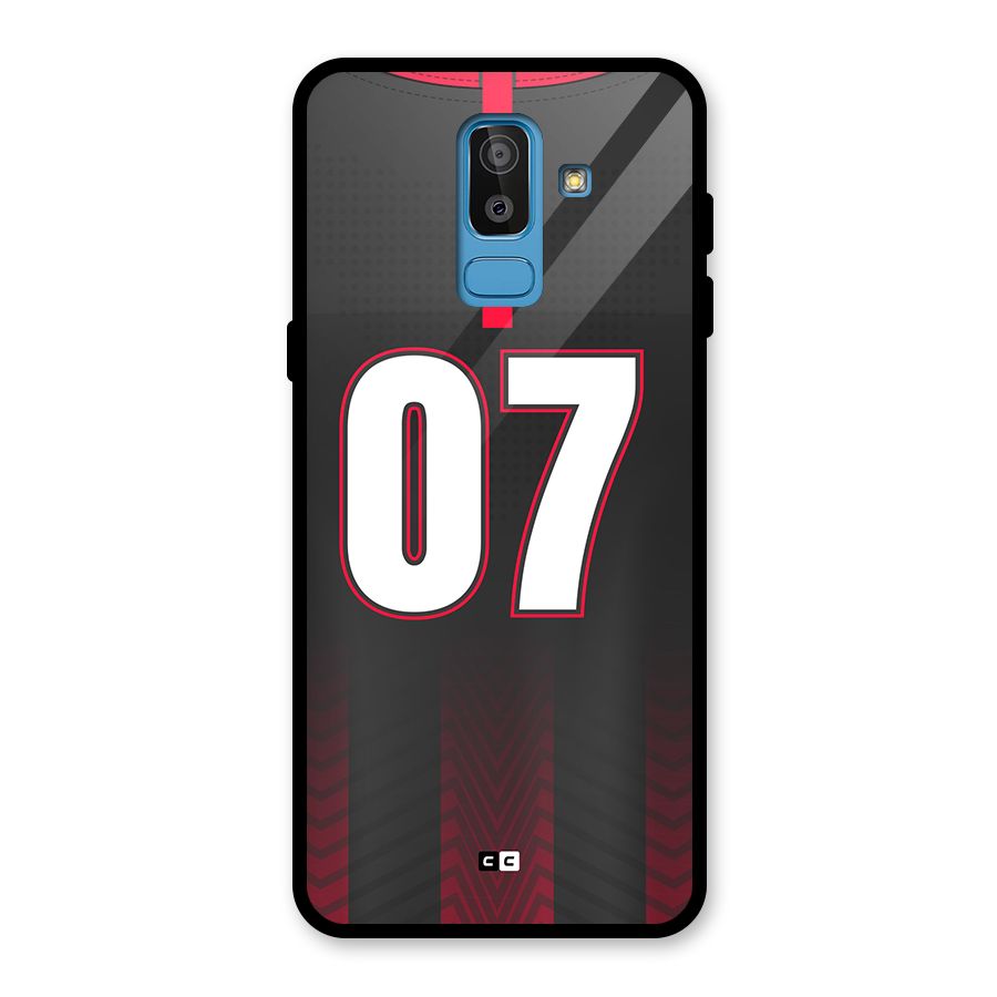 Jersy No 7 Glass Back Case for Galaxy J8