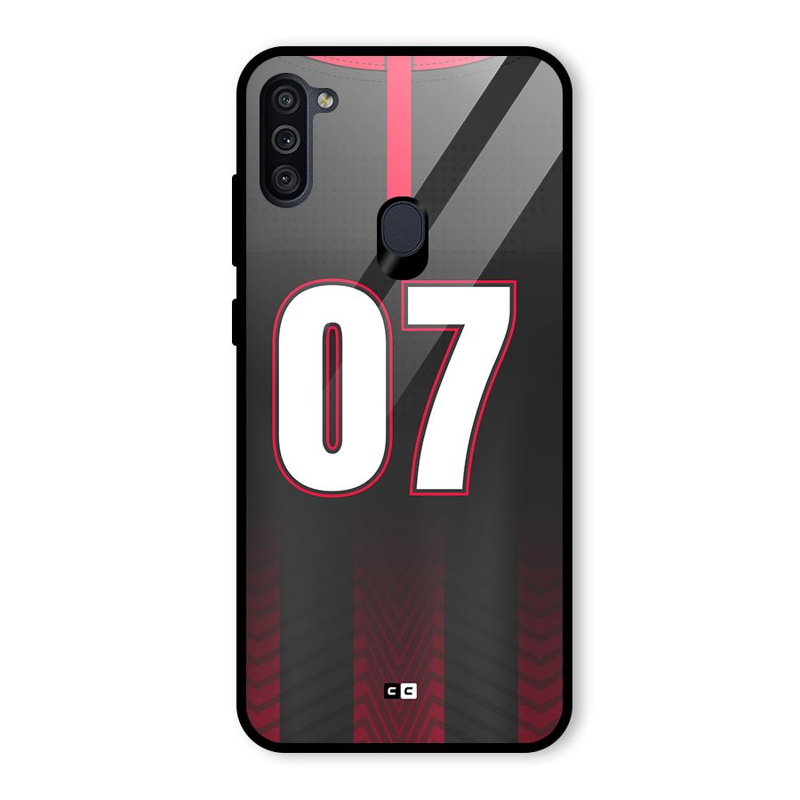 Jersy No 7 Glass Back Case for Galaxy M11