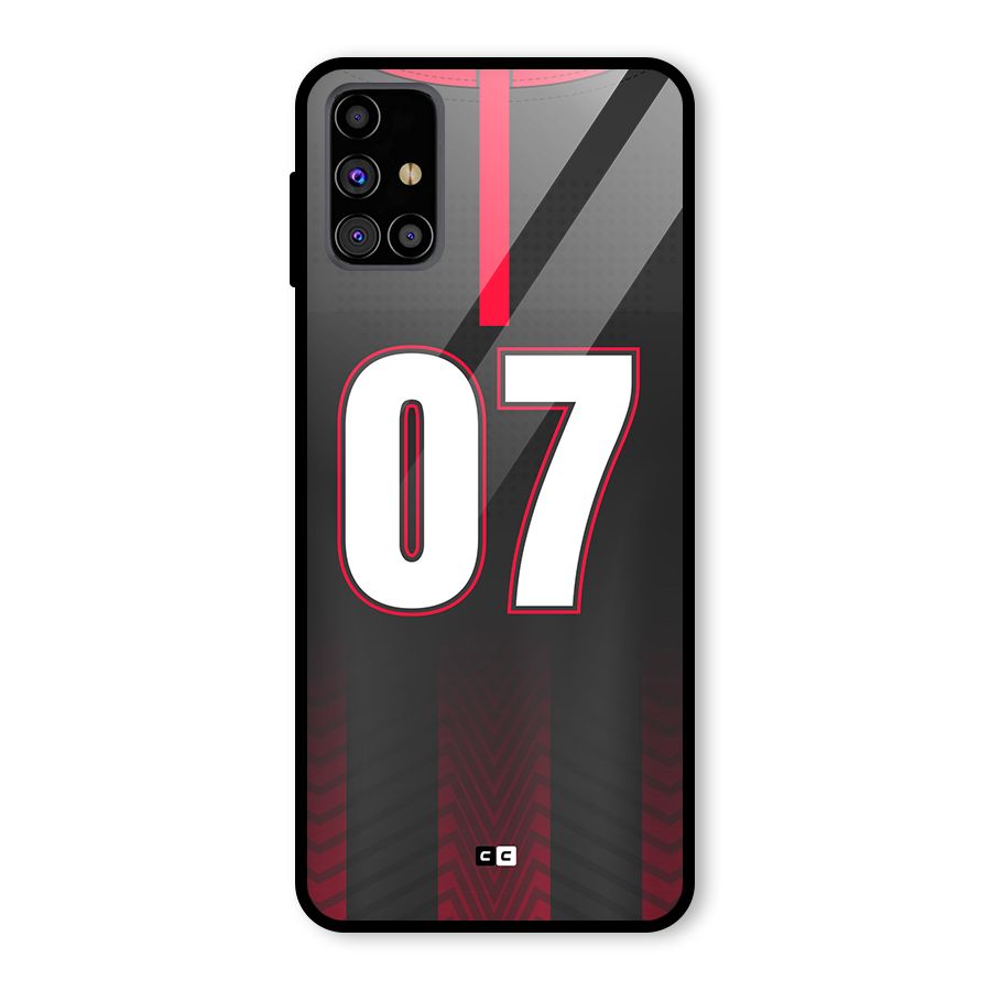 Jersy No 7 Glass Back Case for Galaxy M31s