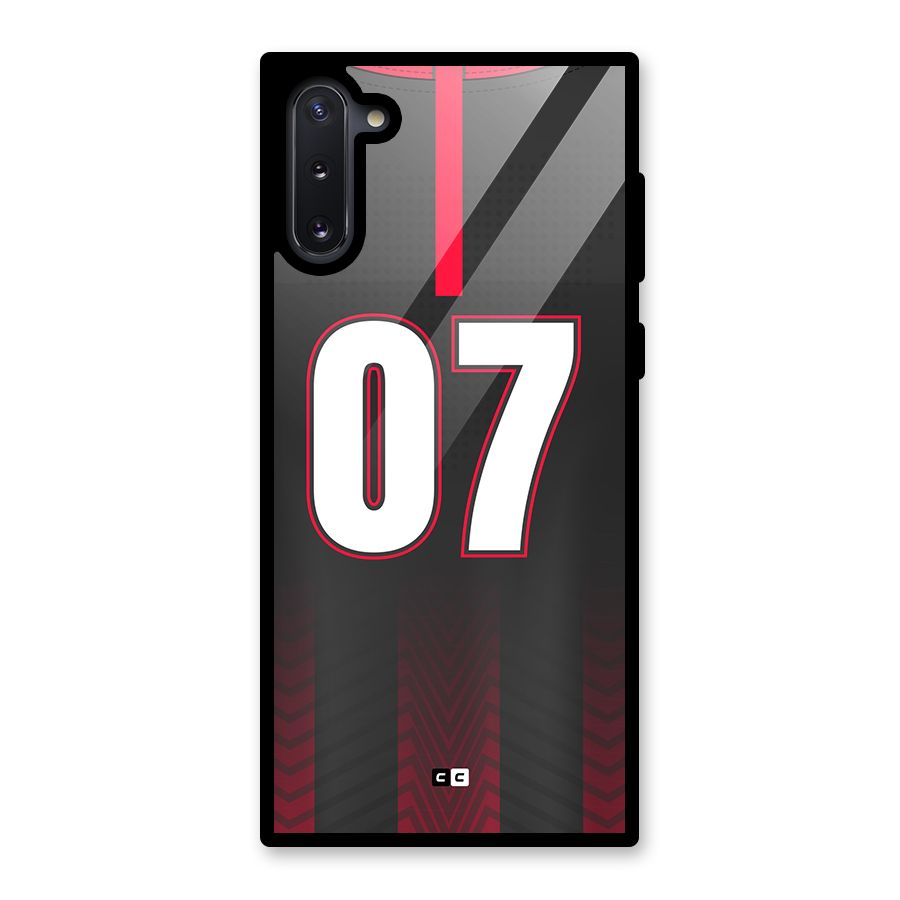 Jersy No 7 Glass Back Case for Galaxy Note 10