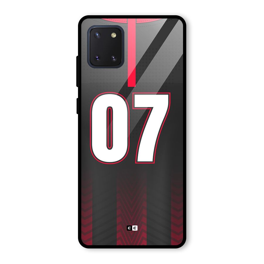 Jersy No 7 Glass Back Case for Galaxy Note 10 Lite