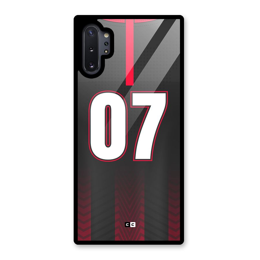 Jersy No 7 Glass Back Case for Galaxy Note 10 Plus
