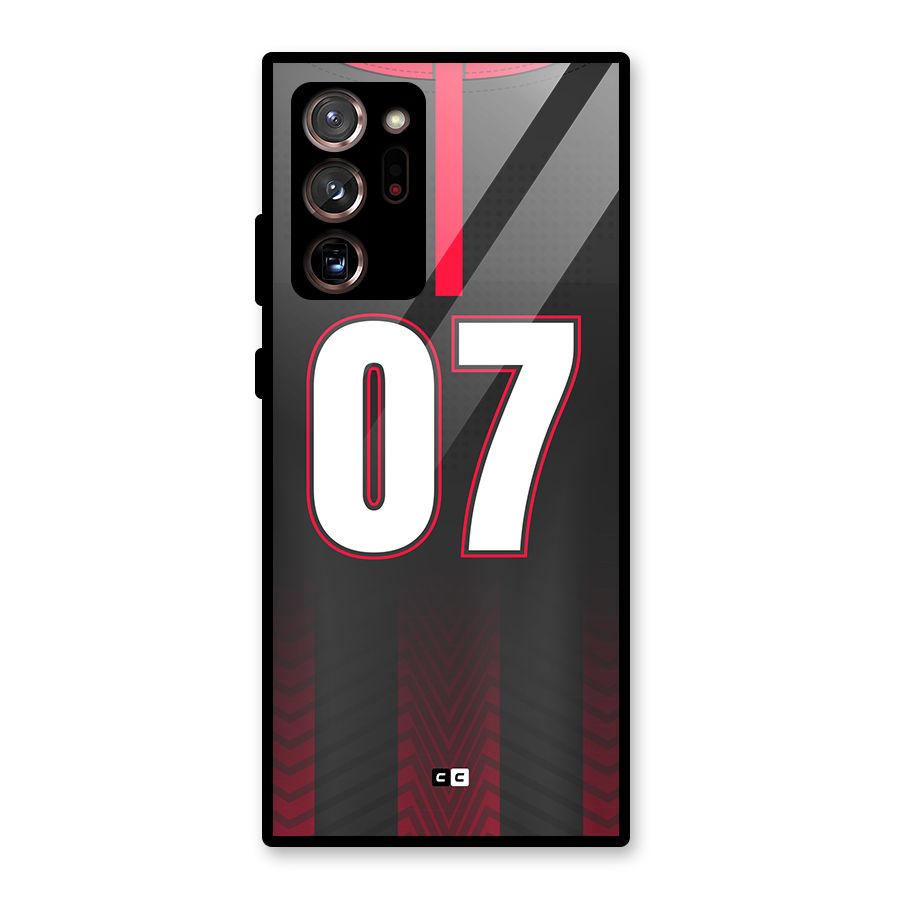 Jersy No 7 Glass Back Case for Galaxy Note 20 Ultra