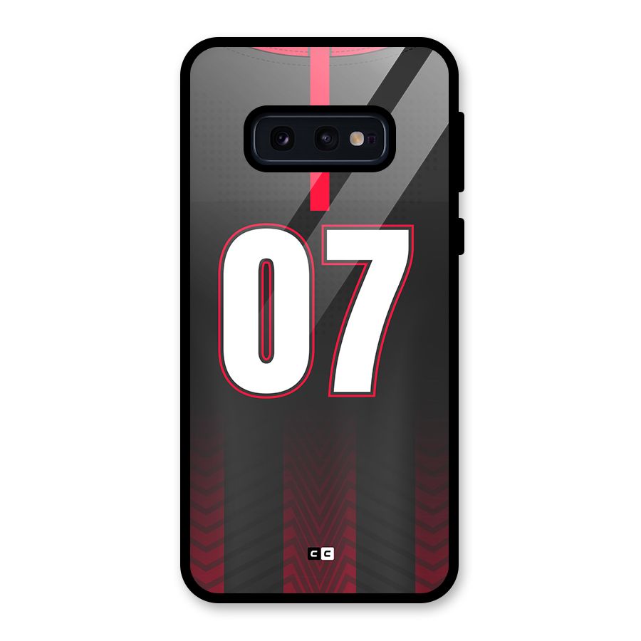 Jersy No 7 Glass Back Case for Galaxy S10e