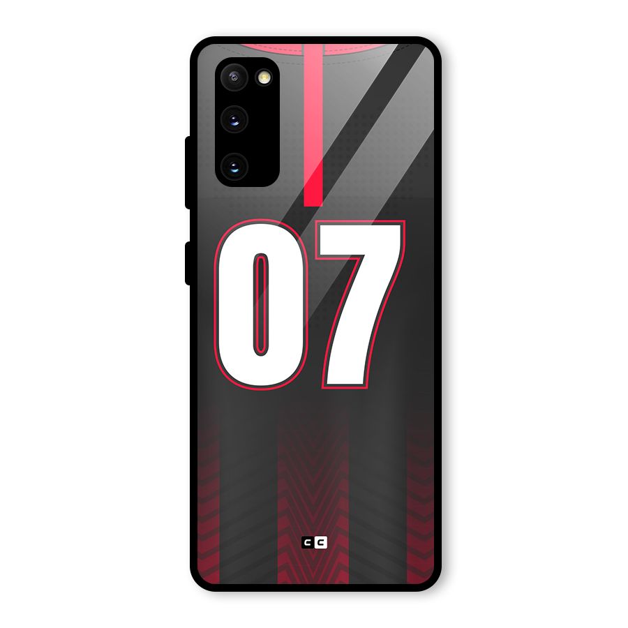 Jersy No 7 Glass Back Case for Galaxy S20 FE 5G