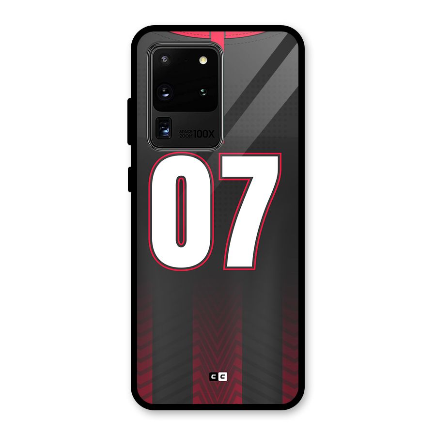 Jersy No 7 Glass Back Case for Galaxy S20 Ultra