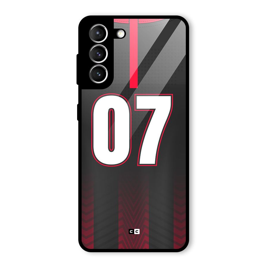 Jersy No 7 Glass Back Case for Galaxy S21 5G