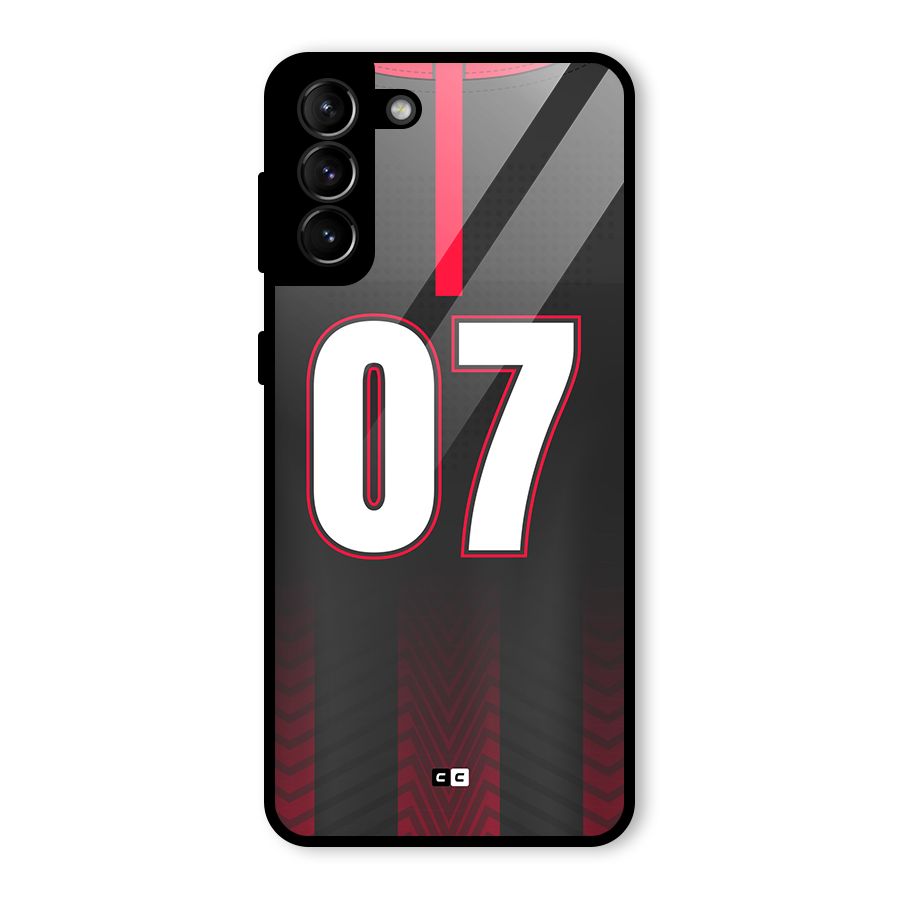 Jersy No 7 Glass Back Case for Galaxy S21 Plus