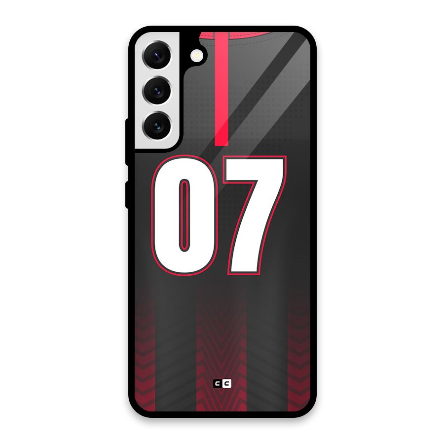 Jersy No 7 Glass Back Case for Galaxy S22 Plus 5G