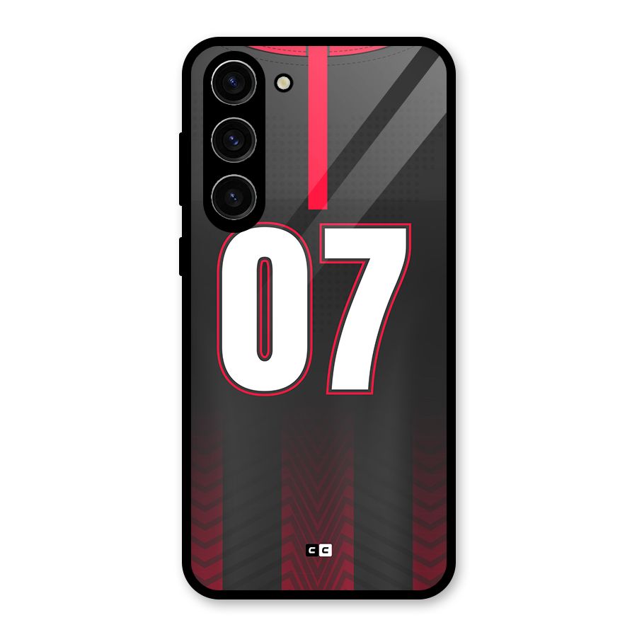 Jersy No 7 Glass Back Case for Galaxy S23 Plus