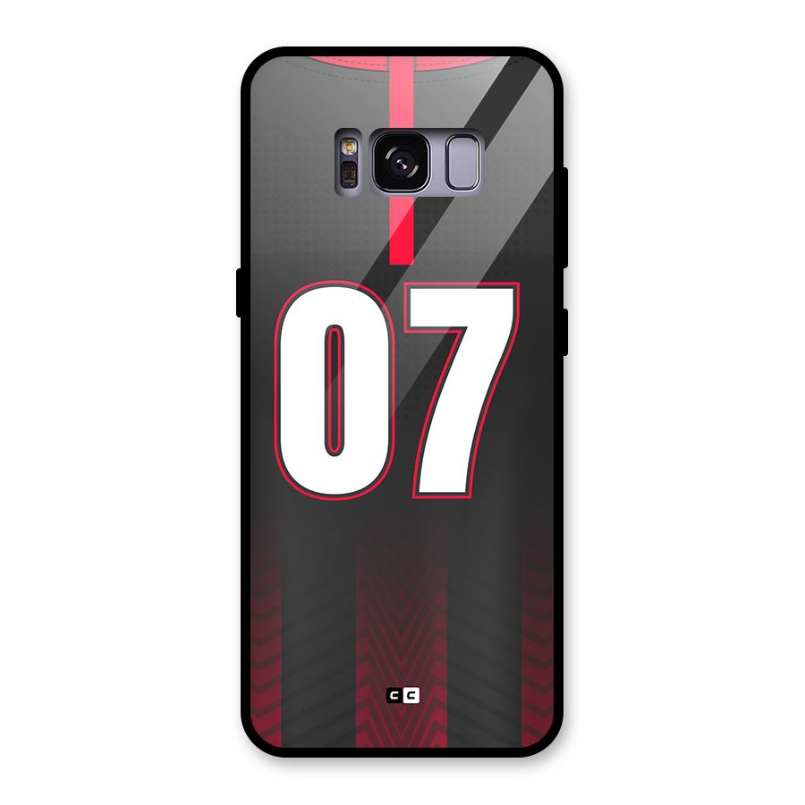 Jersy No 7 Glass Back Case for Galaxy S8
