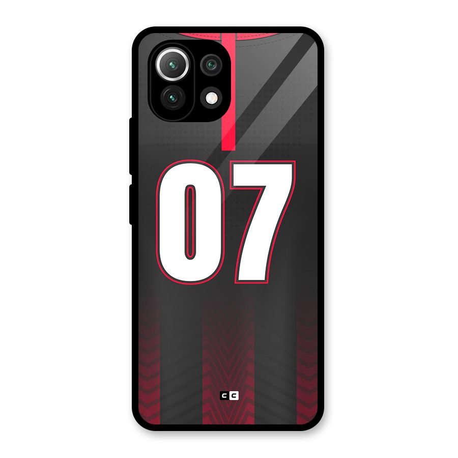 Jersy No 7 Glass Back Case for Mi 11 Lite NE 5G