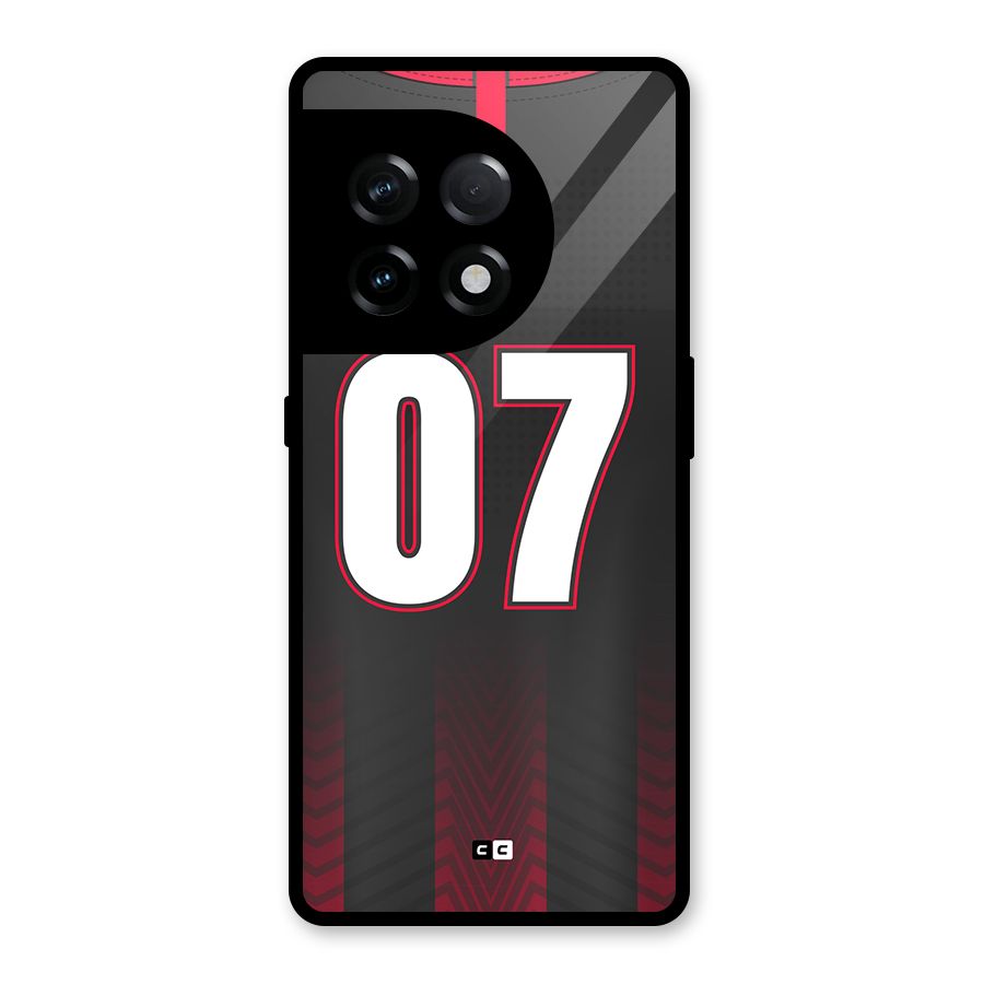 Jersy No 7 Glass Back Case for OnePlus 11R