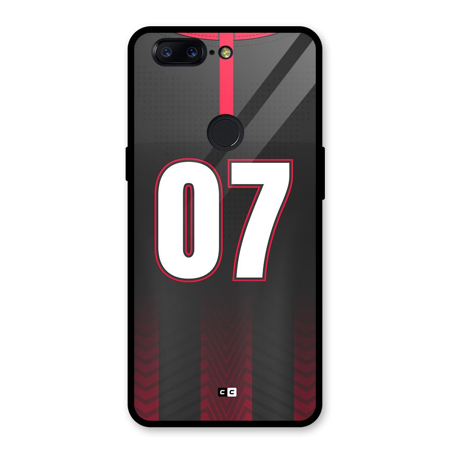 Jersy No 7 Glass Back Case for OnePlus 5T