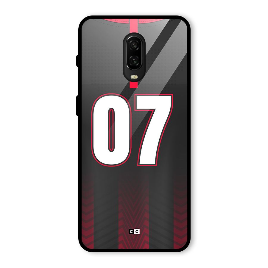 Jersy No 7 Glass Back Case for OnePlus 6T