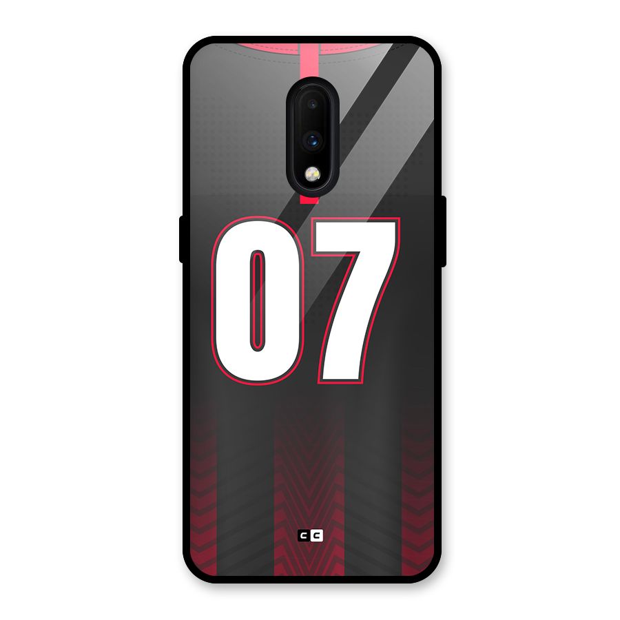 Jersy No 7 Glass Back Case for OnePlus 7