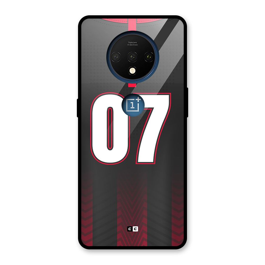 Jersy No 7 Glass Back Case for OnePlus 7T