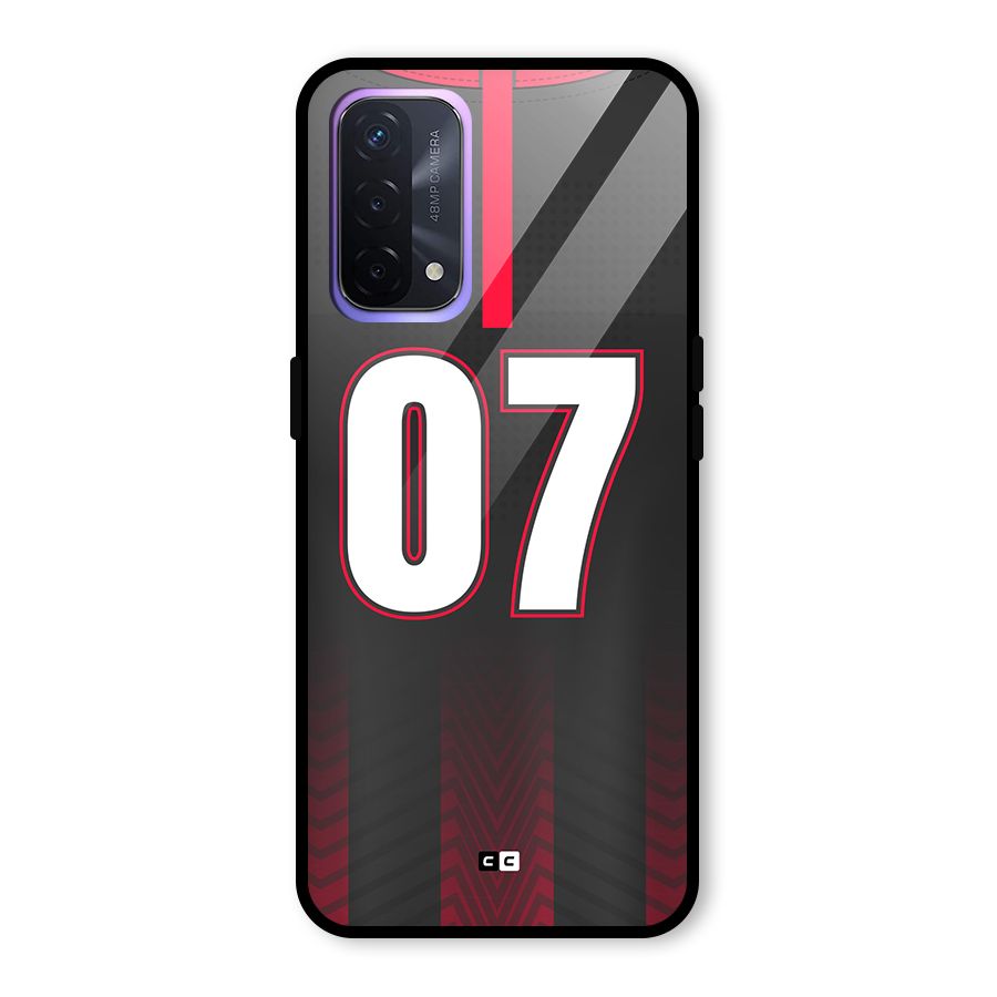Jersy No 7 Glass Back Case for Oppo A74 5G