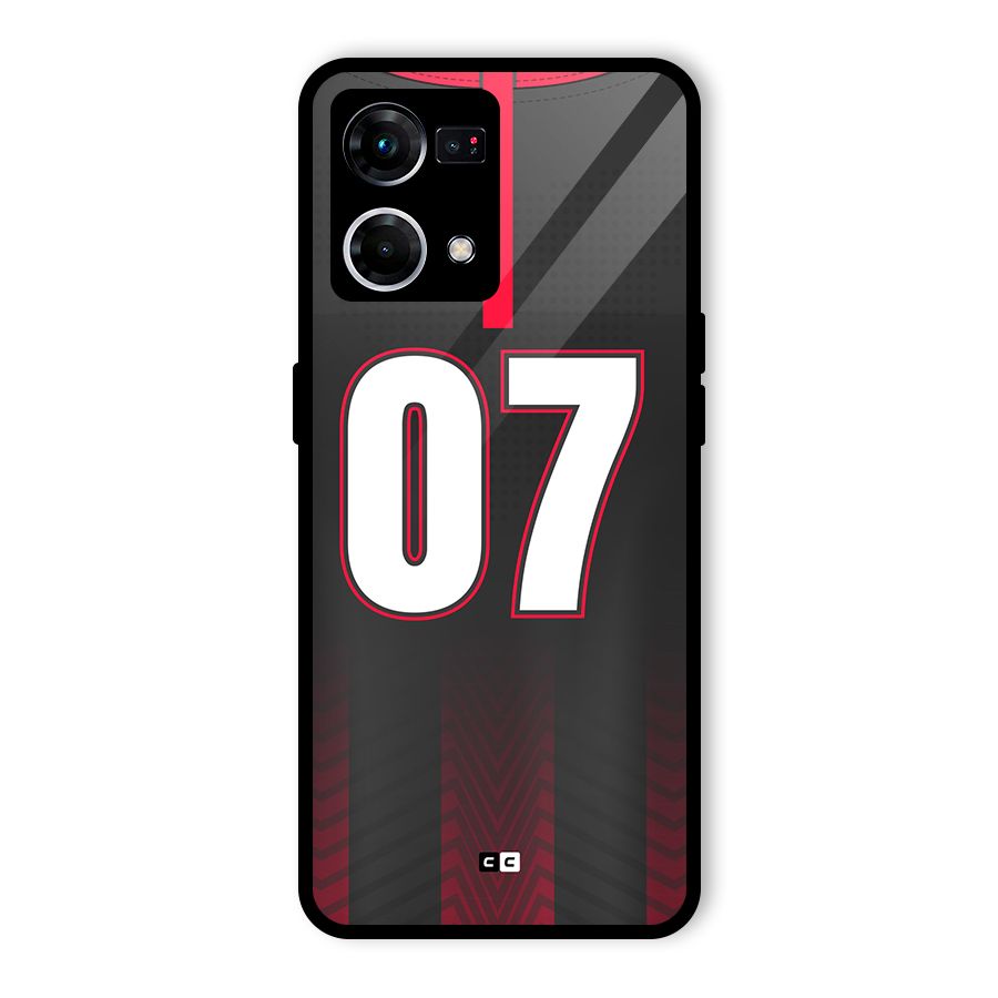 Jersy No 7 Glass Back Case for Oppo F21s Pro 4G