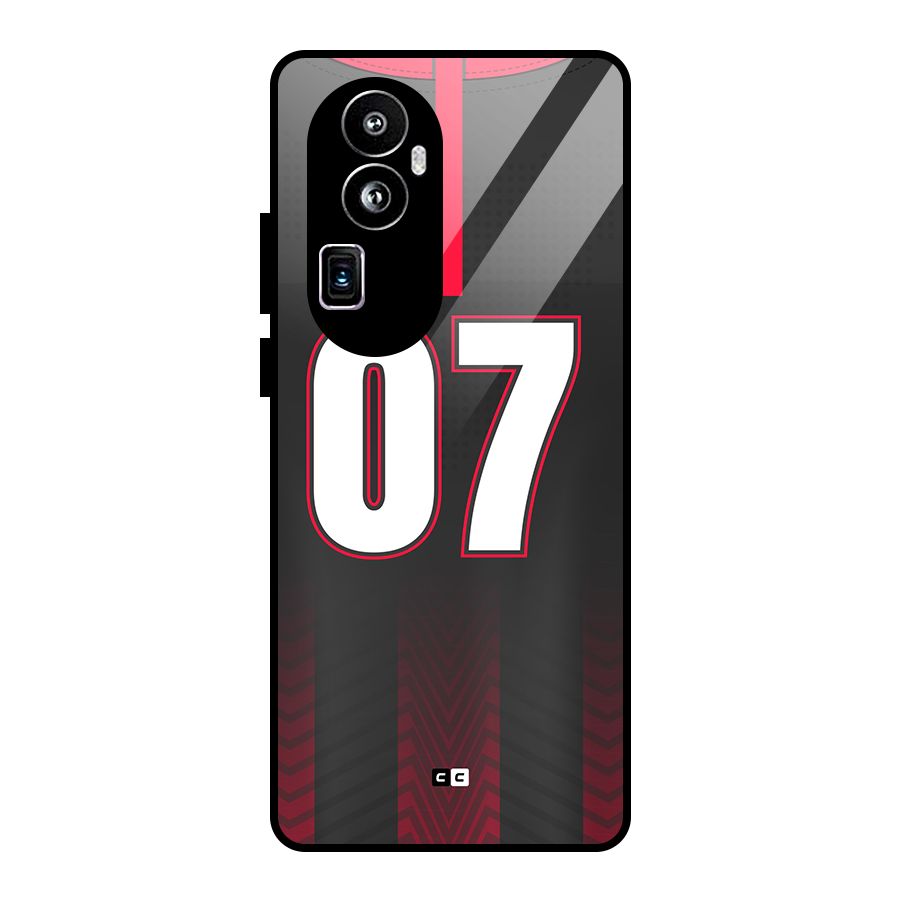 Jersy No 7 Glass Back Case for Oppo Reno10 Pro Plus