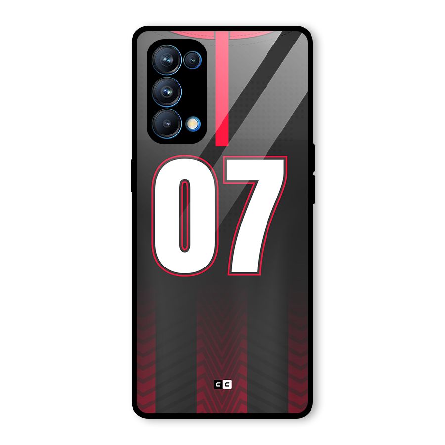 Jersy No 7 Glass Back Case for Oppo Reno5 Pro 5G