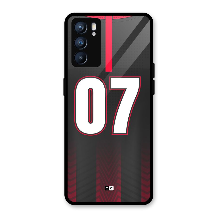 Jersy No 7 Glass Back Case for Oppo Reno6 5G