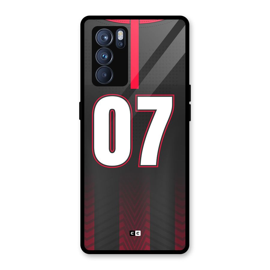 Jersy No 7 Glass Back Case for Oppo Reno6 Pro 5G