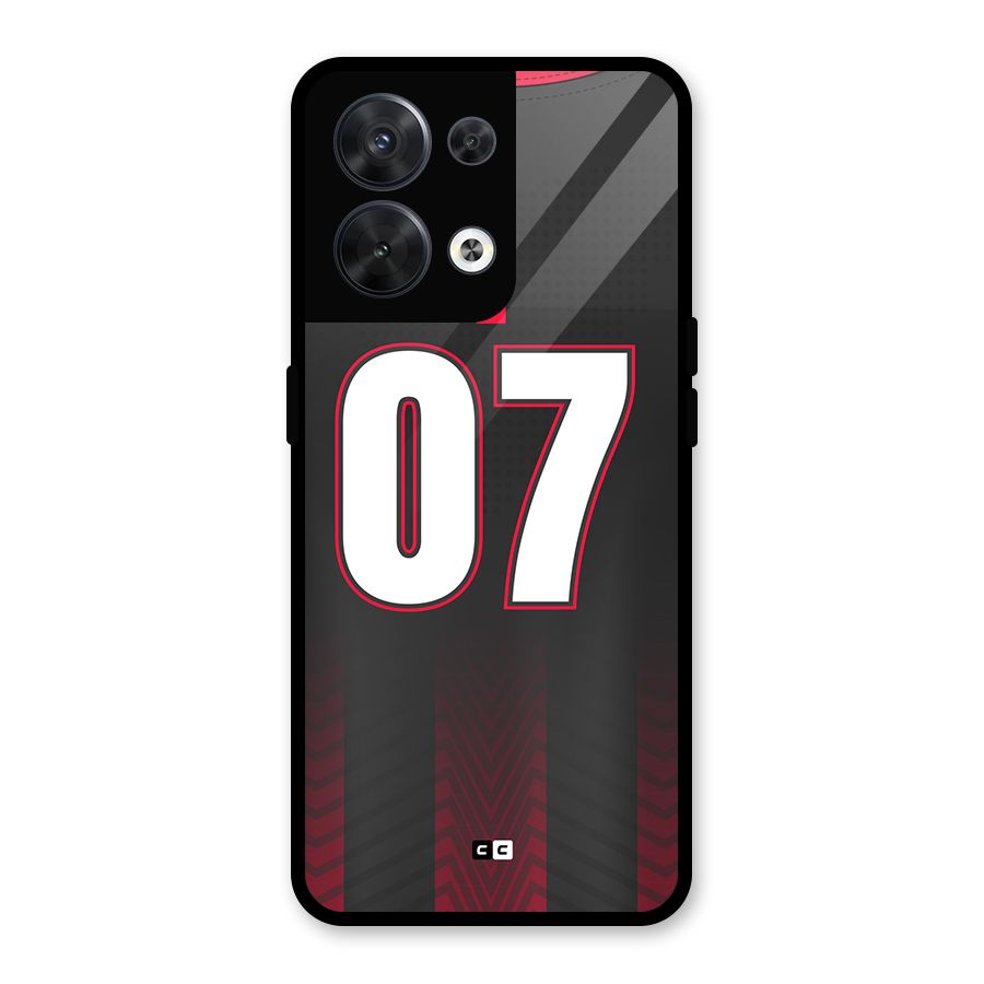 Jersy No 7 Glass Back Case for Oppo Reno8 5G