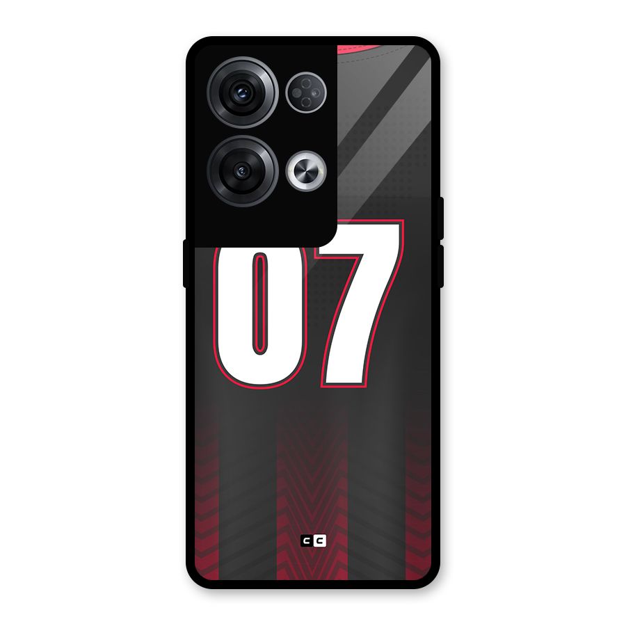 Jersy No 7 Glass Back Case for Oppo Reno8 Pro 5G