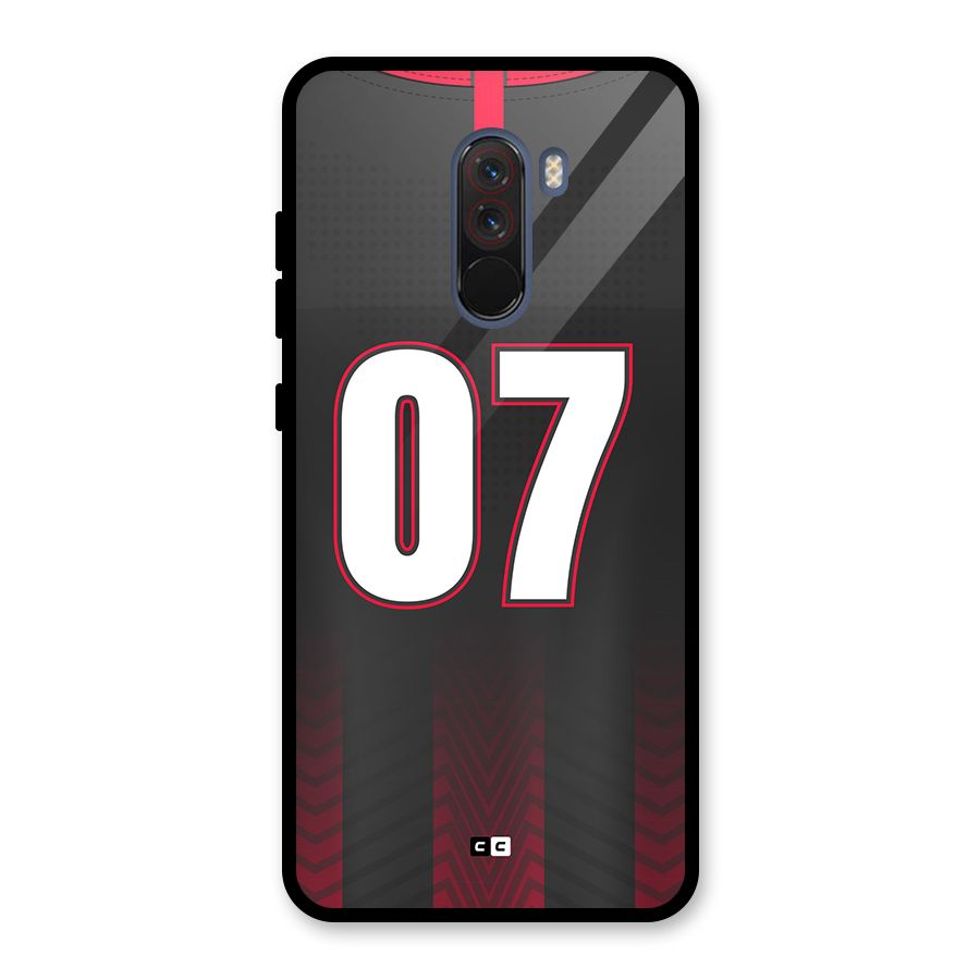 Jersy No 7 Glass Back Case for Poco F1