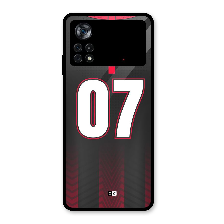 Jersy No 7 Glass Back Case for Poco X4 Pro 5G