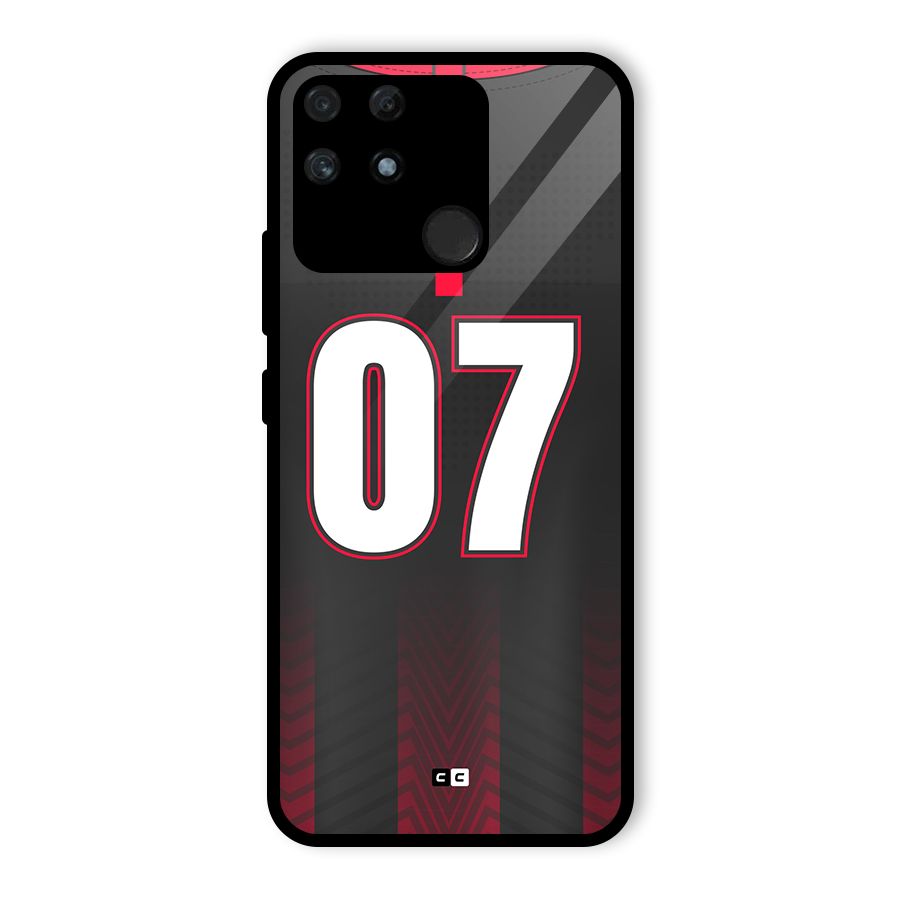 Jersy No 7 Glass Back Case for Realme Narzo 50A