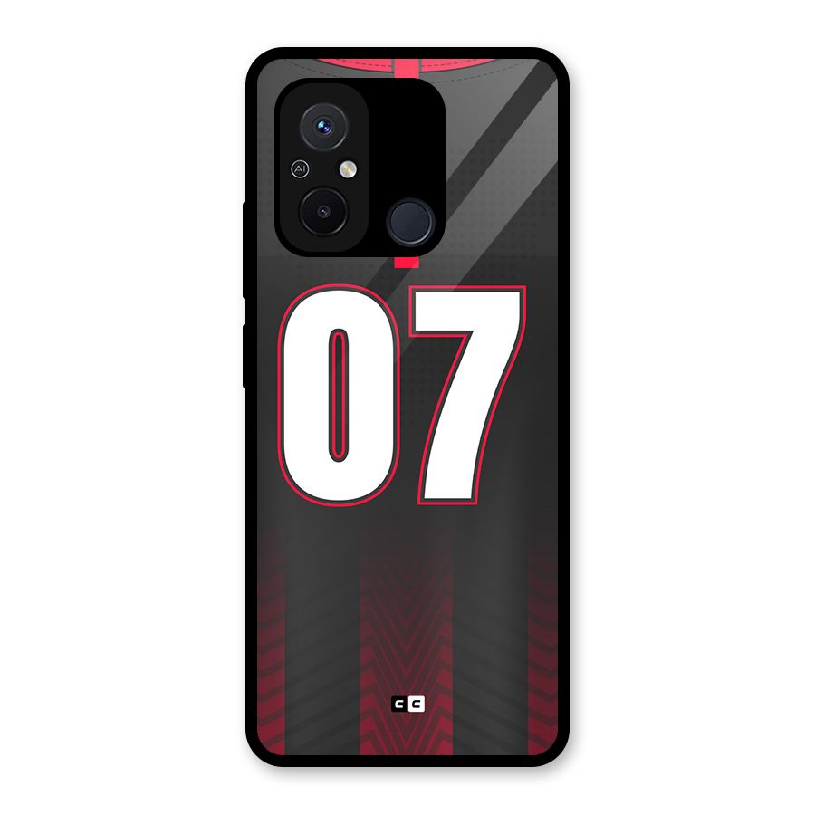 Jersy No 7 Glass Back Case for Redmi 12C