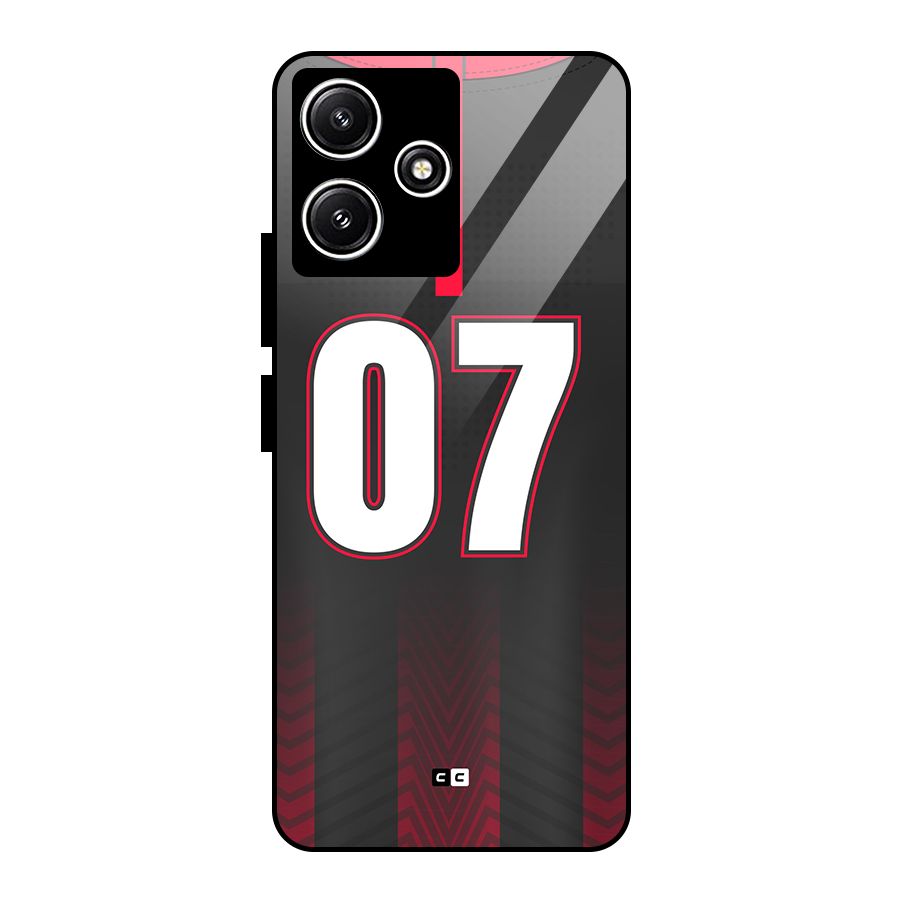 Jersy No 7 Glass Back Case for Redmi 12 5G
