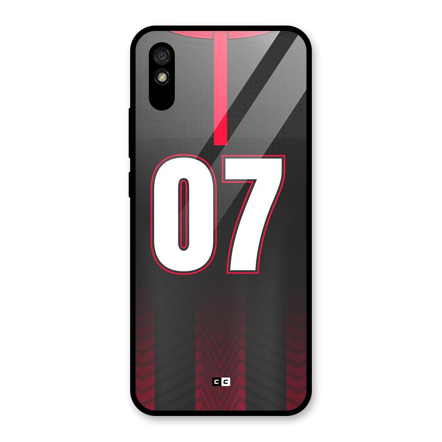 Jersy No 7 Glass Back Case for Redmi 9A