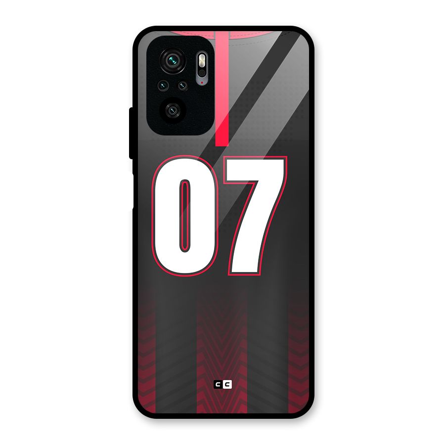 Jersy No 7 Glass Back Case for Redmi Note 11 SE