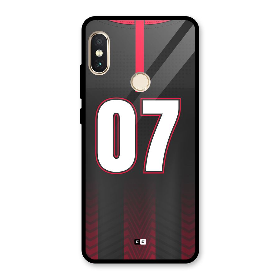 Jersy No 7 Glass Back Case for Redmi Note 5 Pro