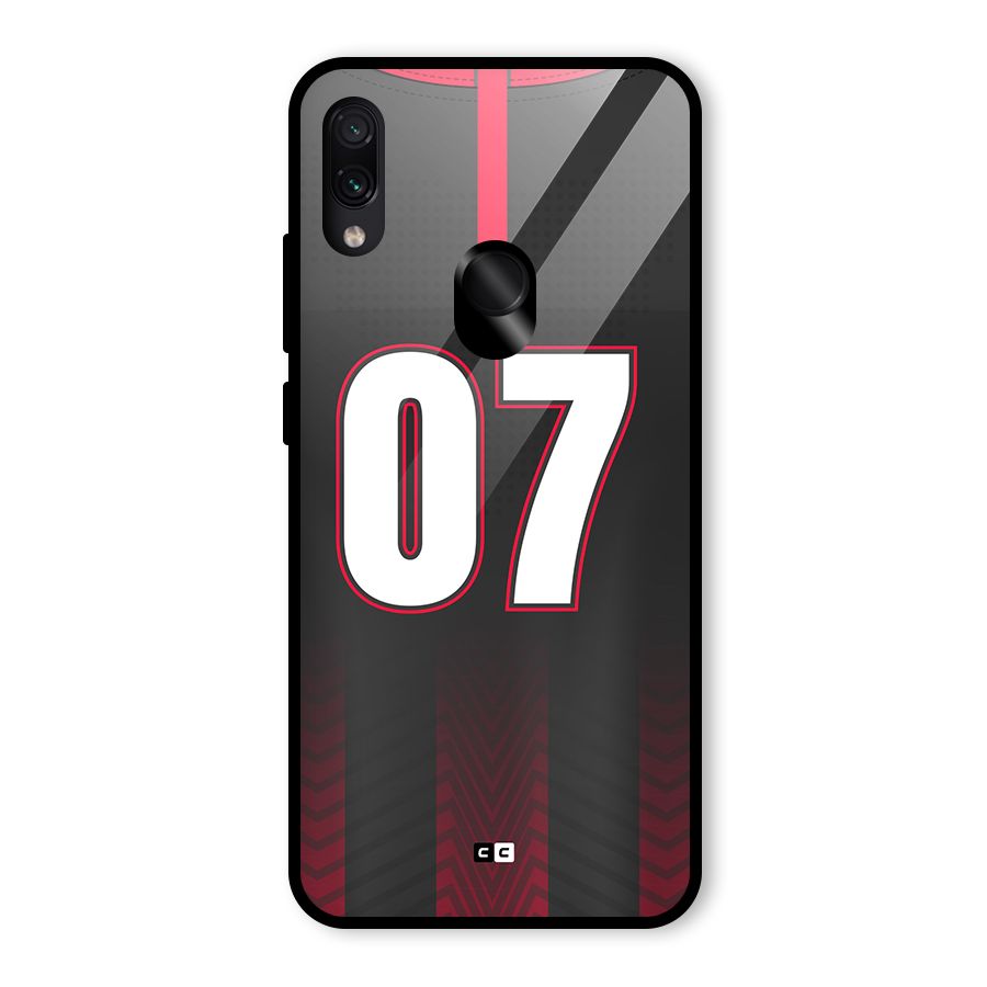 Jersy No 7 Glass Back Case for Redmi Note 7 Pro
