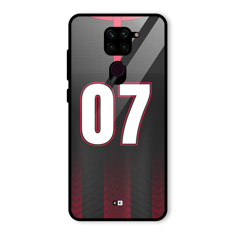Jersy No 7 Glass Back Case for Redmi Note 9