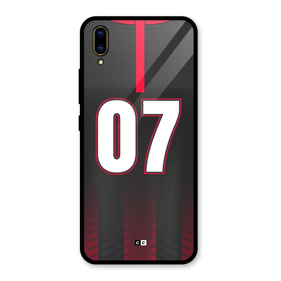 Jersy No 7 Glass Back Case for Vivo V11 Pro