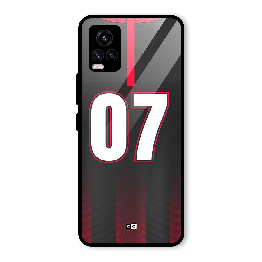 Jersy No 7 Glass Back Case for Vivo V20 2021