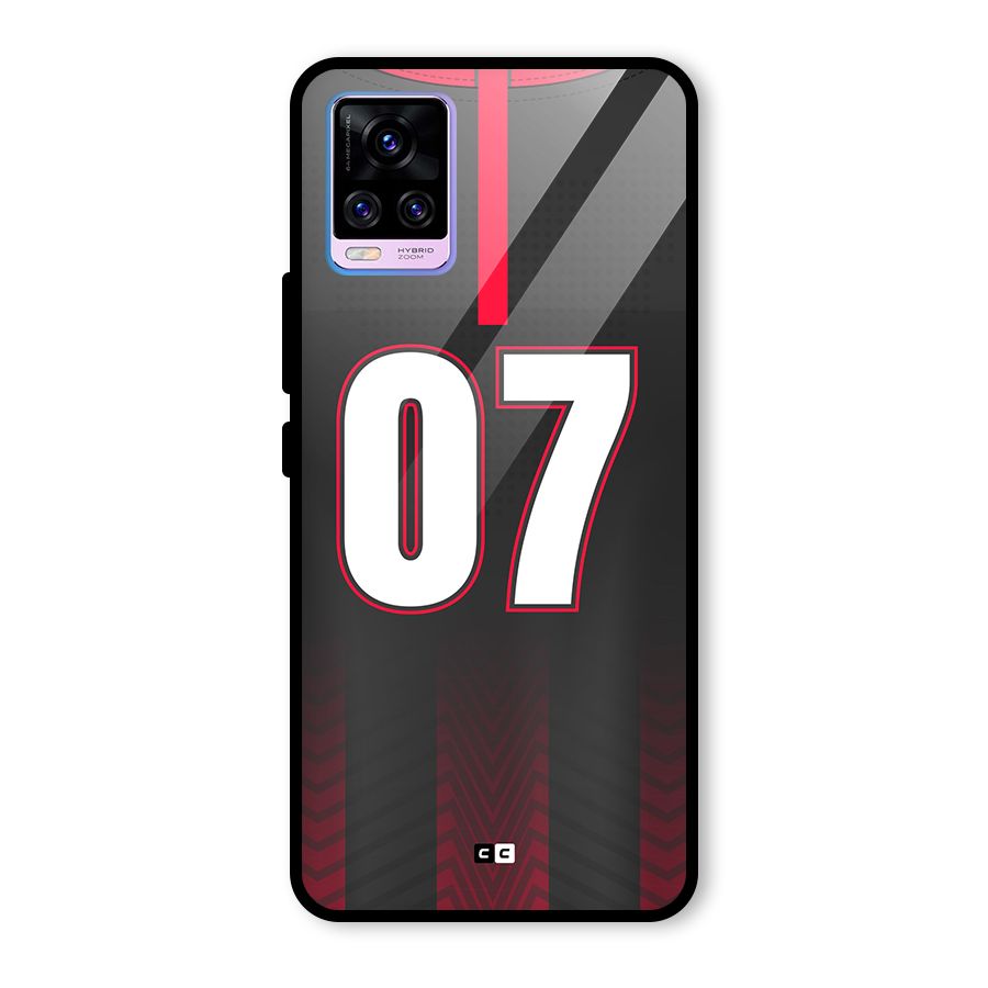 Jersy No 7 Glass Back Case for Vivo V20 Pro