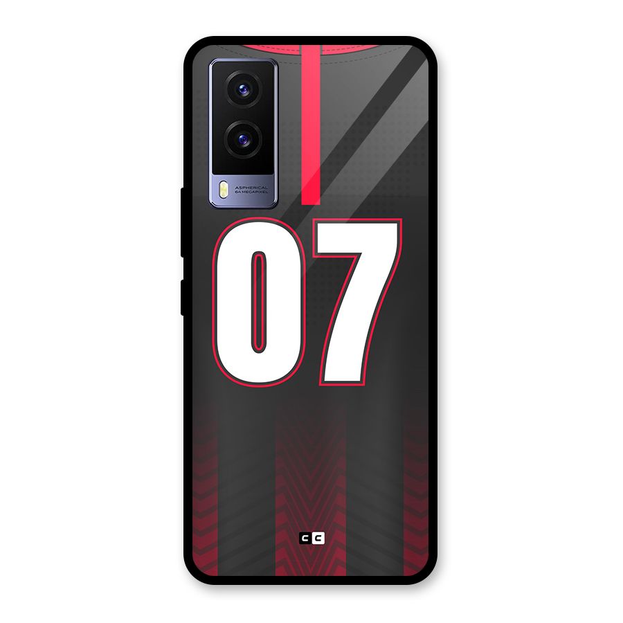 Jersy No 7 Glass Back Case for Vivo V21e 5G