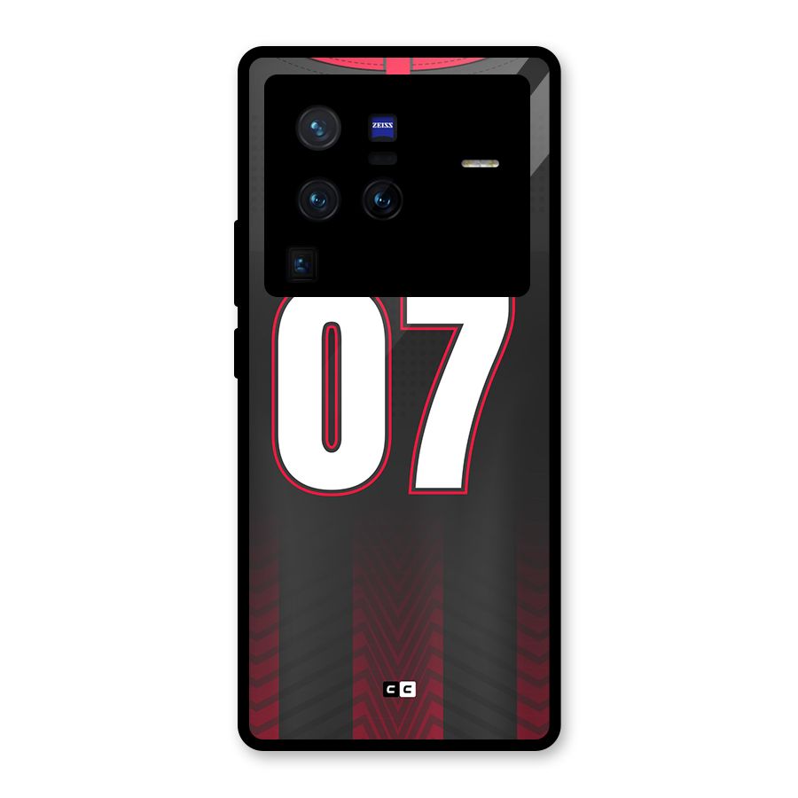 Jersy No 7 Glass Back Case for Vivo X80 Pro