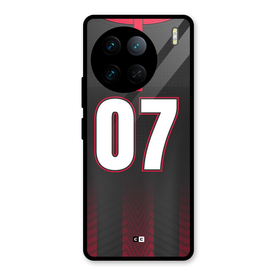 Jersy No 7 Glass Back Case for Vivo X90 Pro
