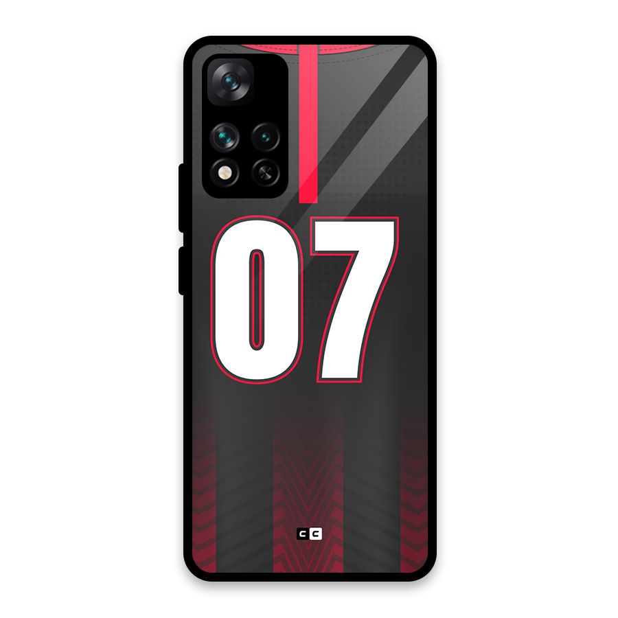 Jersy No 7 Glass Back Case for Xiaomi 11i HyperCharge 5G