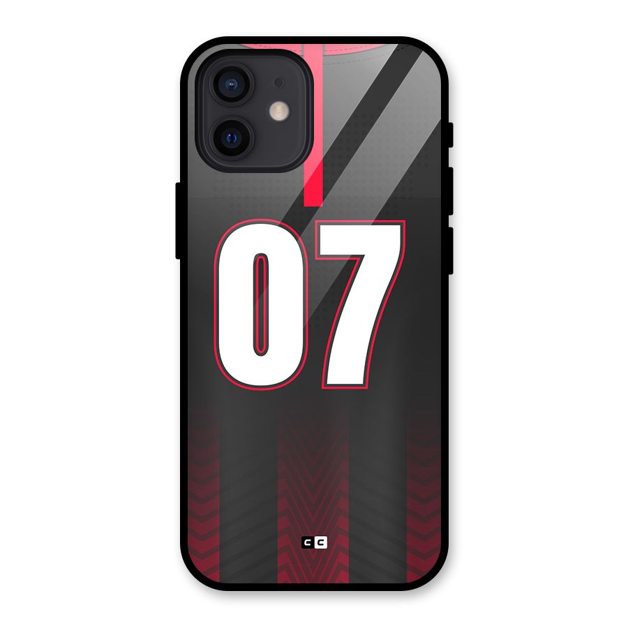 Jersy No 7 Glass Back Case for iPhone 12