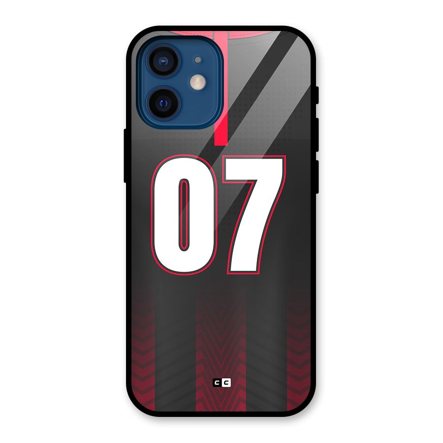 Jersy No 7 Glass Back Case for iPhone 12 Mini