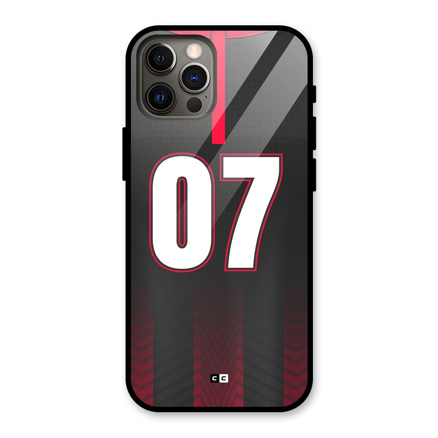 Jersy No 7 Glass Back Case for iPhone 12 Pro