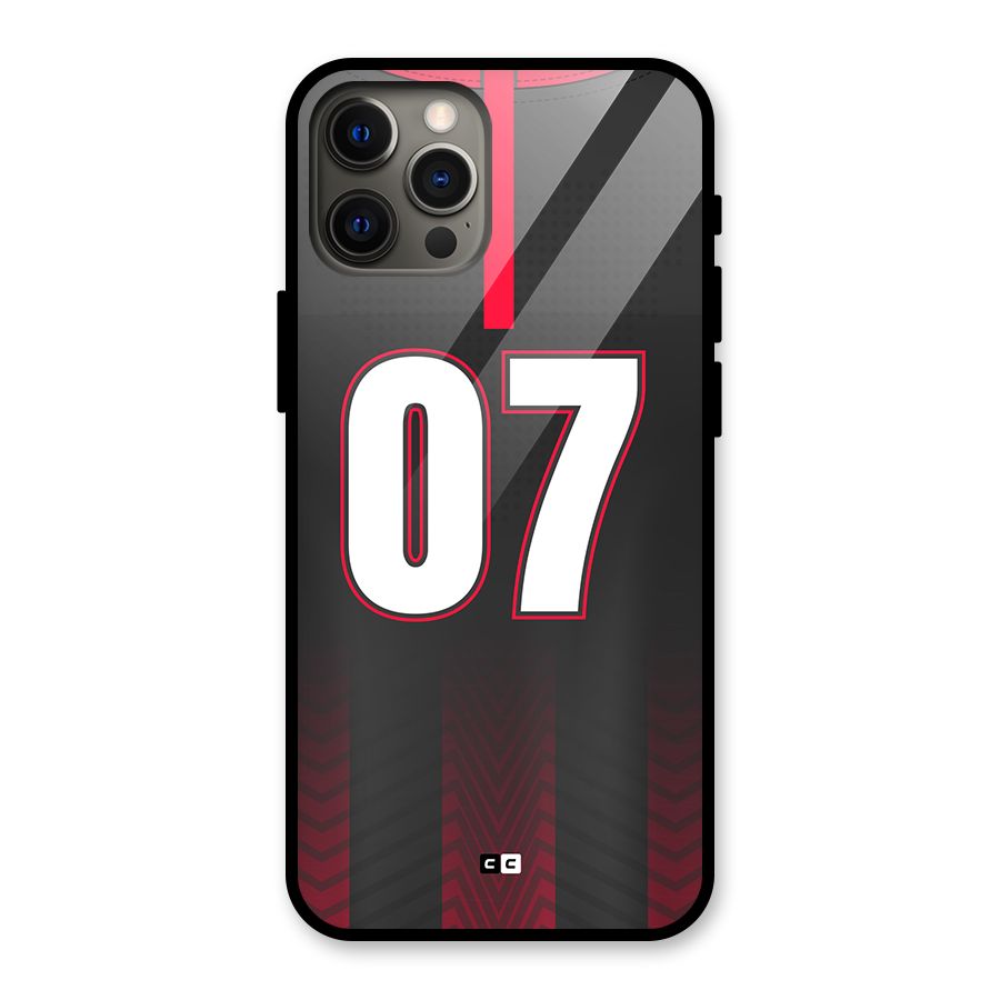 Jersy No 7 Glass Back Case for iPhone 12 Pro Max